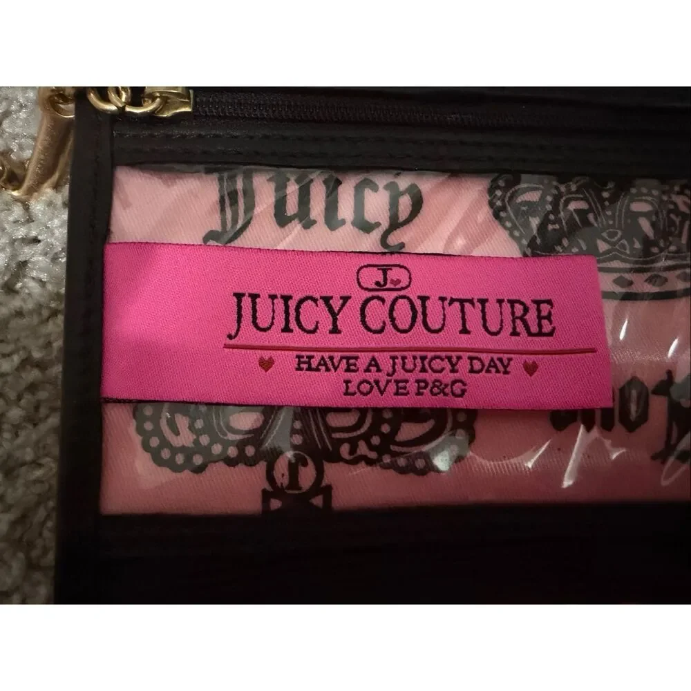 Vintage Juicy Couture Pink Once Upon a Time Make Up Handbag Y2K